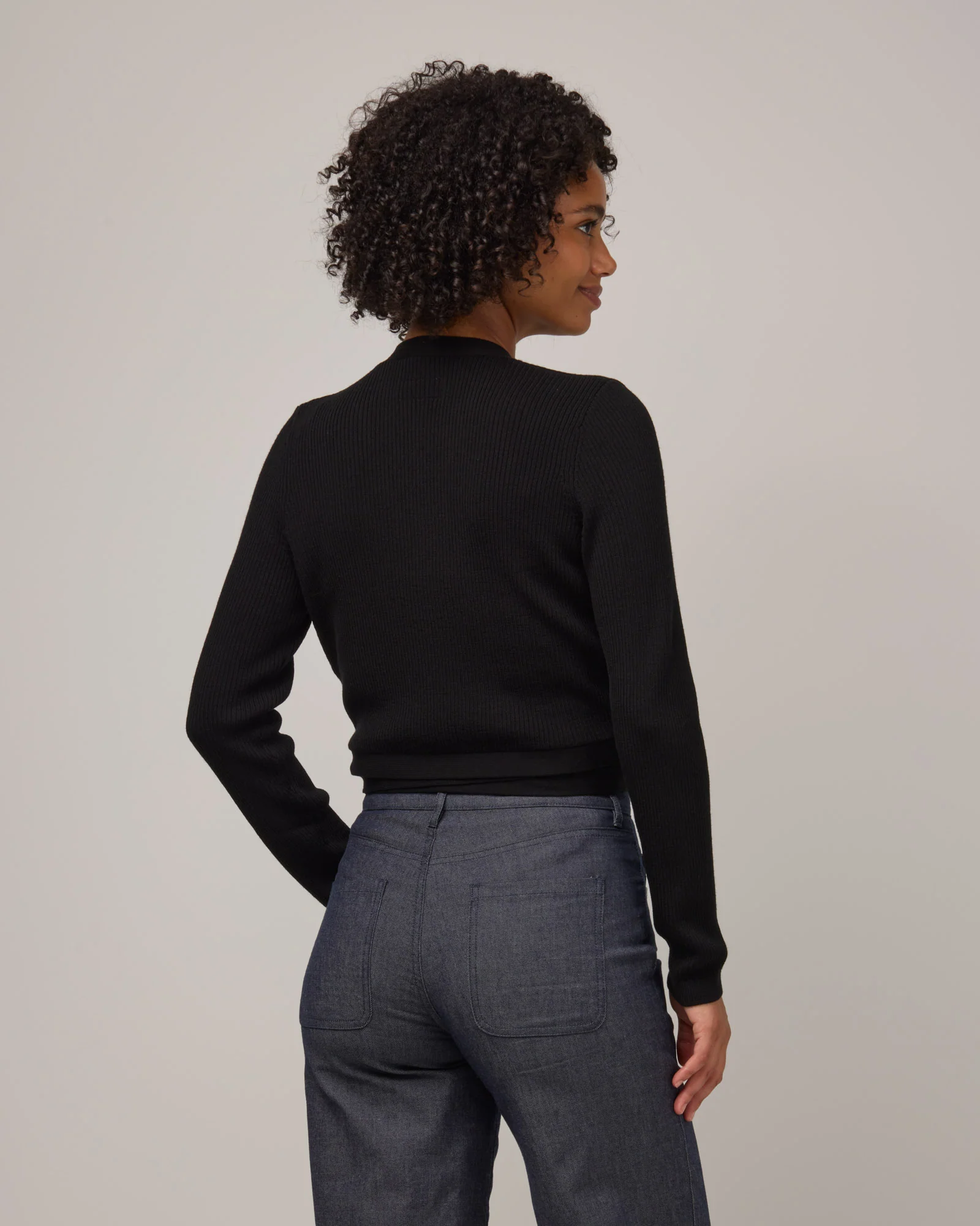Adeline Wrap Sweater - Image 2