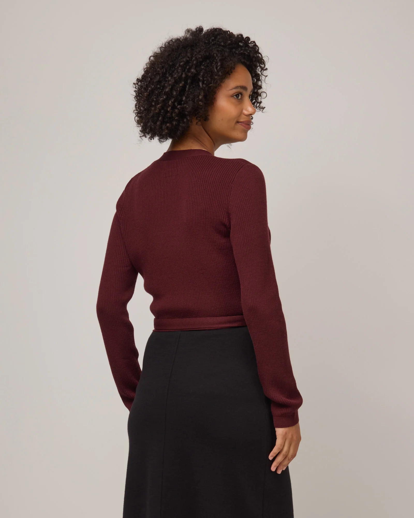 Adeline Wrap Sweater - Image 2