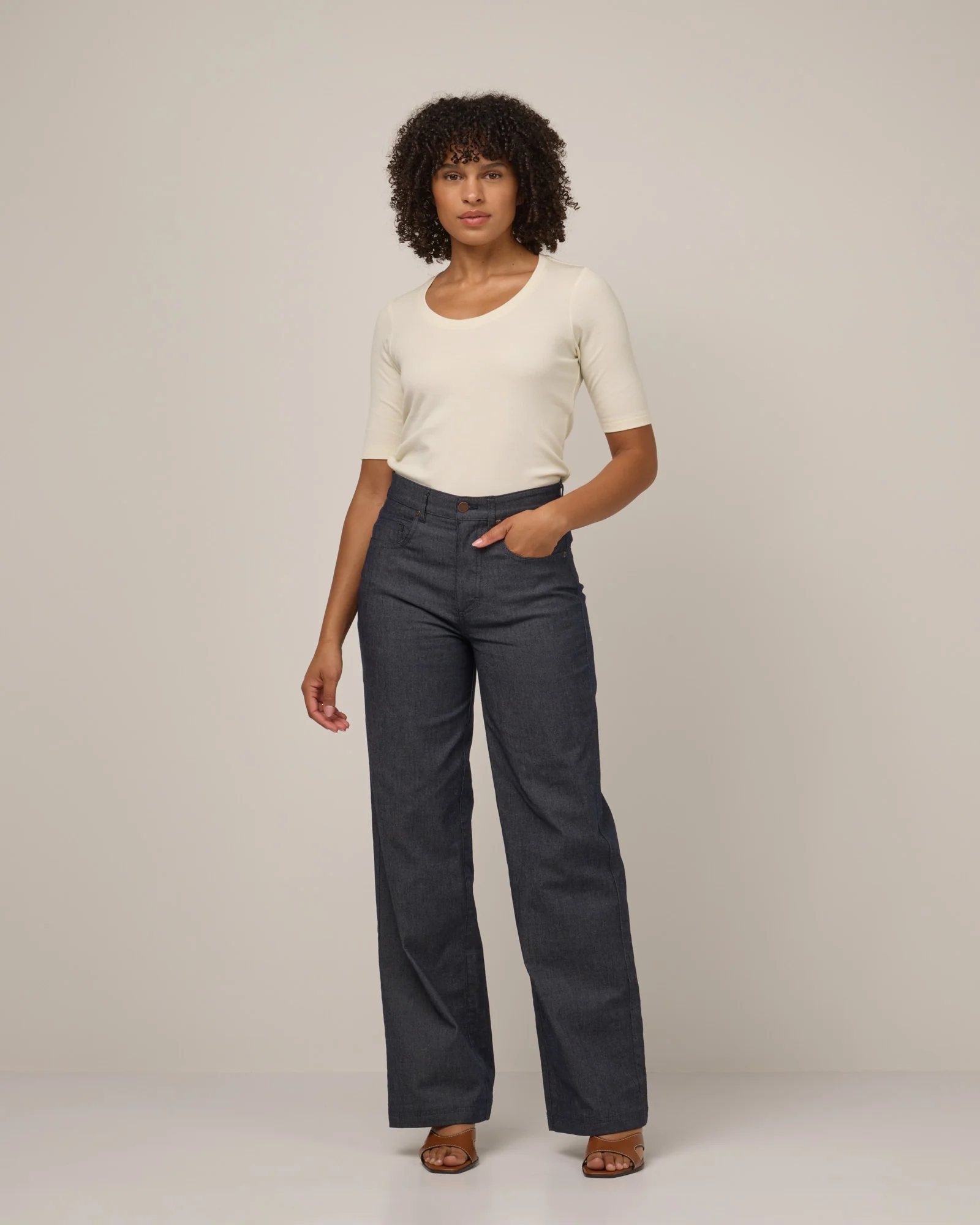 Beck Wide Leg Denim Jean - Image 7