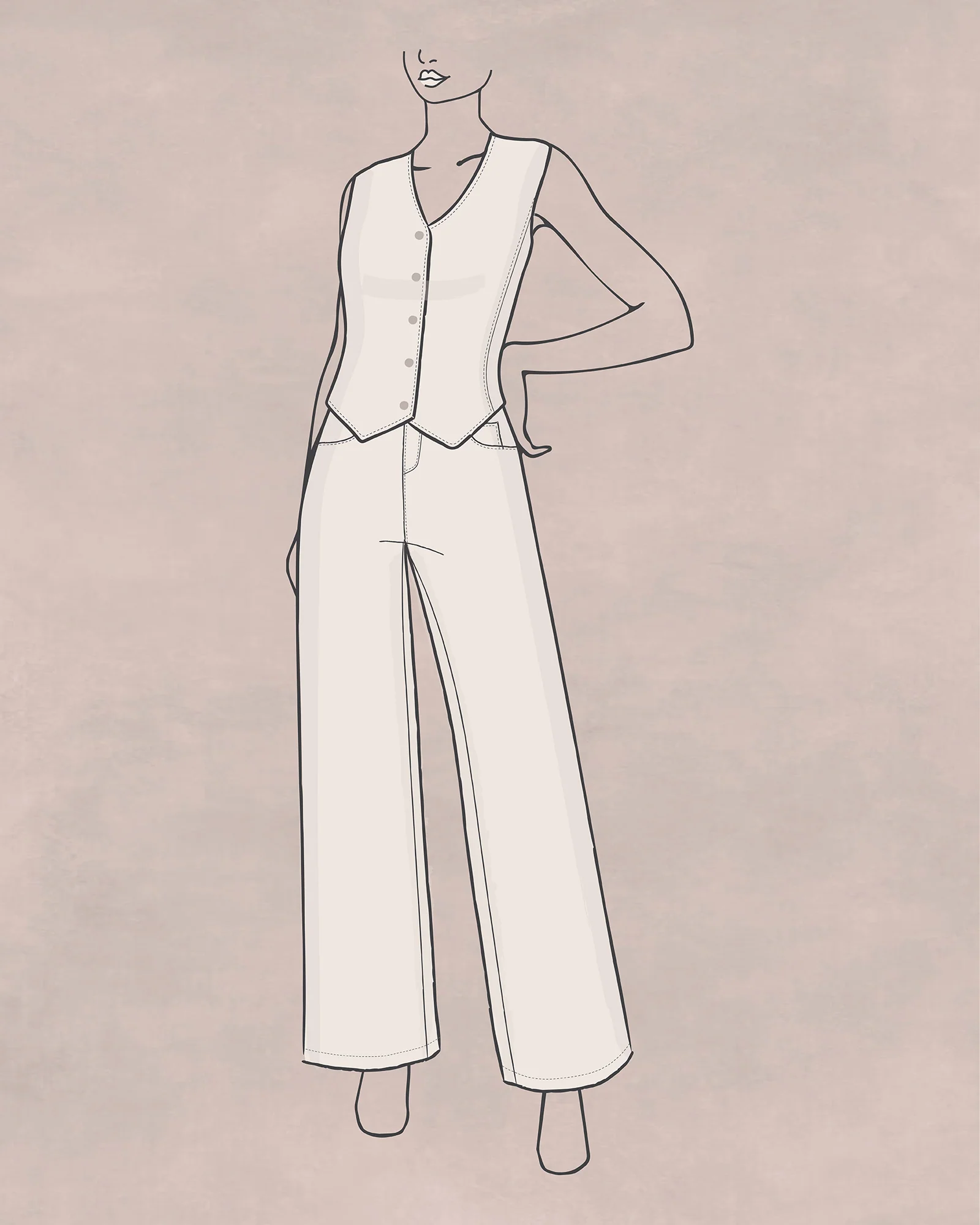 Denim Vest (Design Studio)