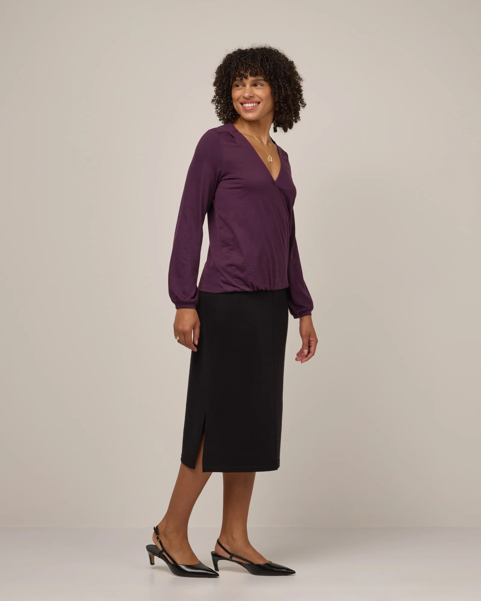 Diana Surplice Top - Image 2