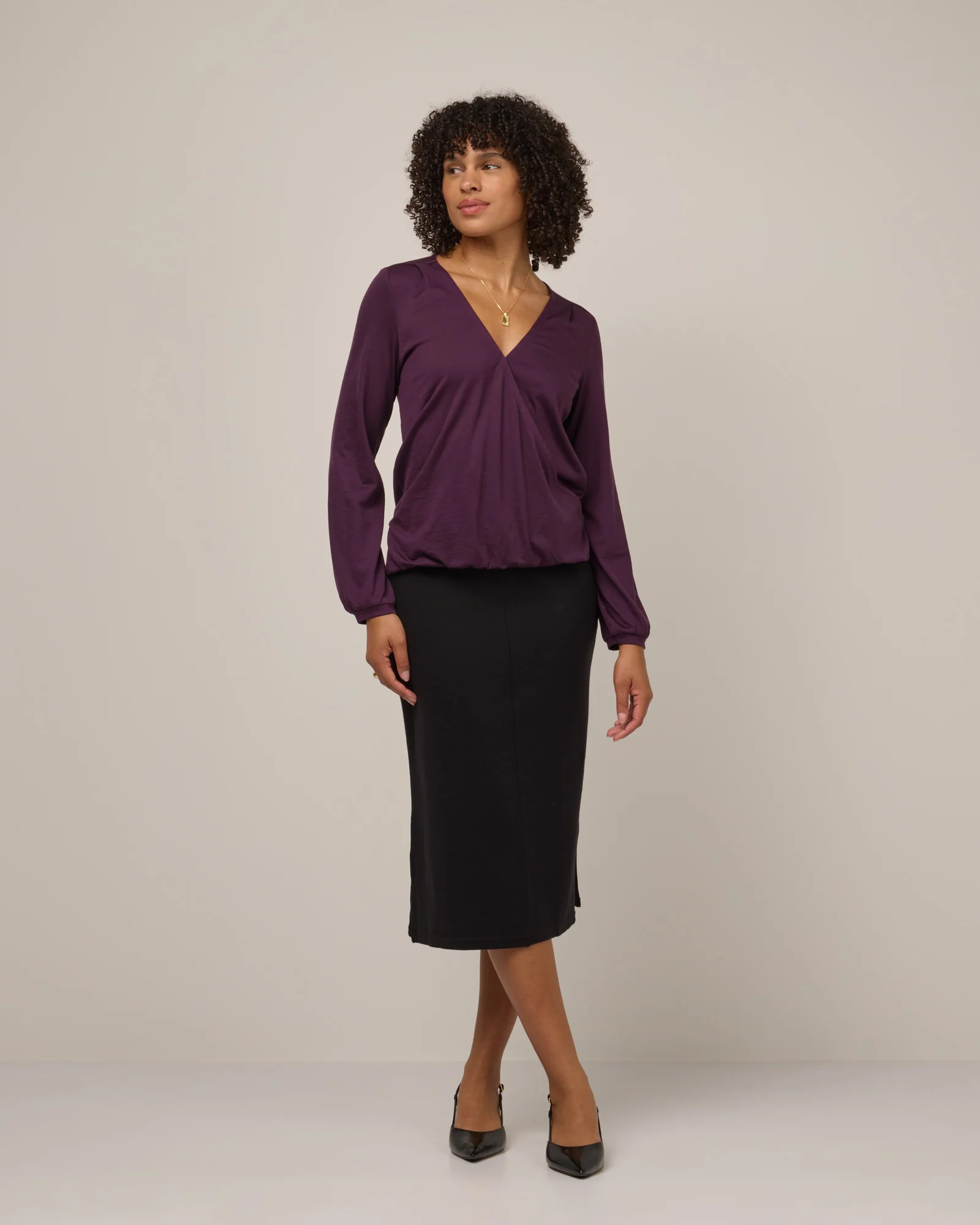 Diana Surplice Top - Image 3