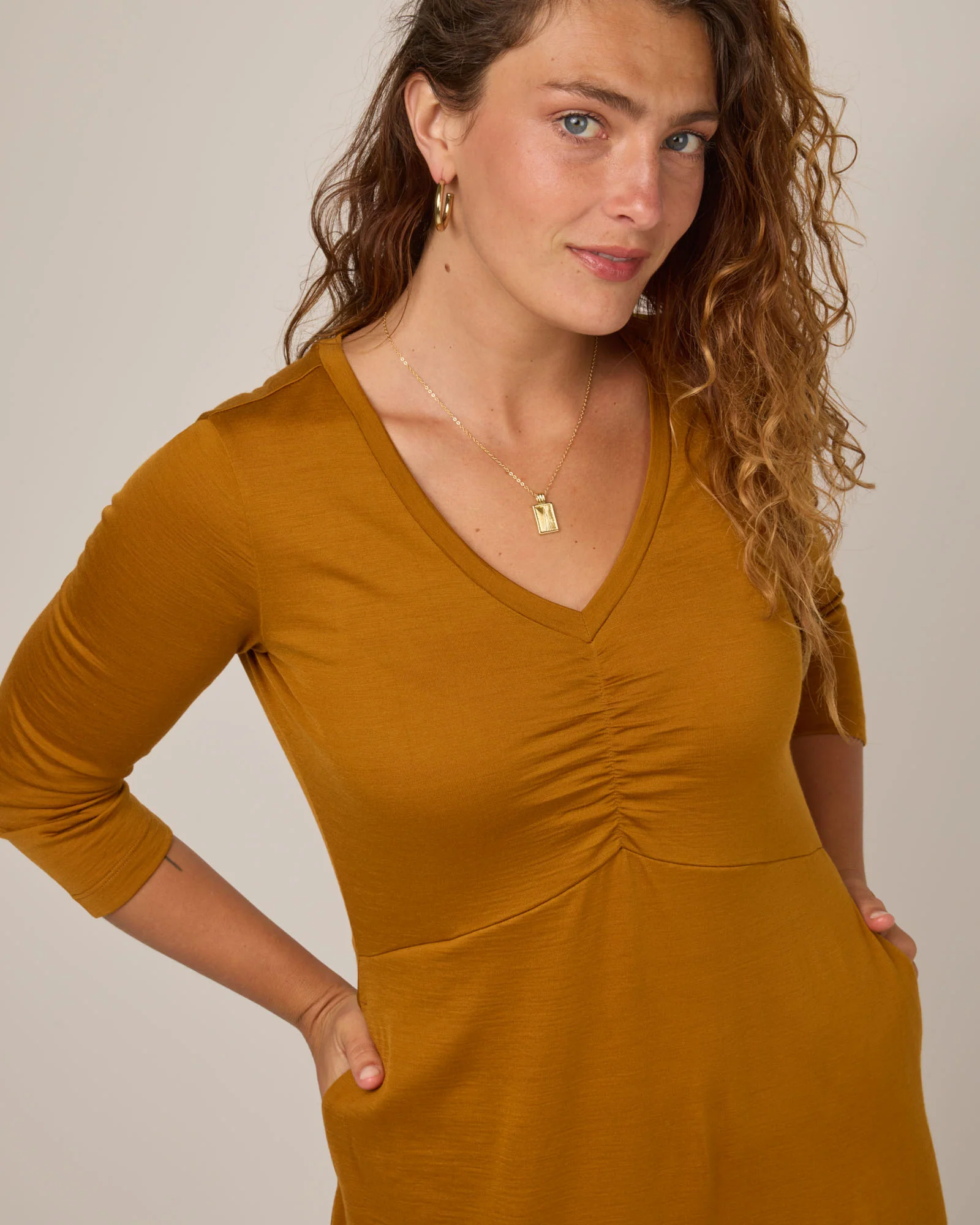 Emilia Ruched Dress - Image 4