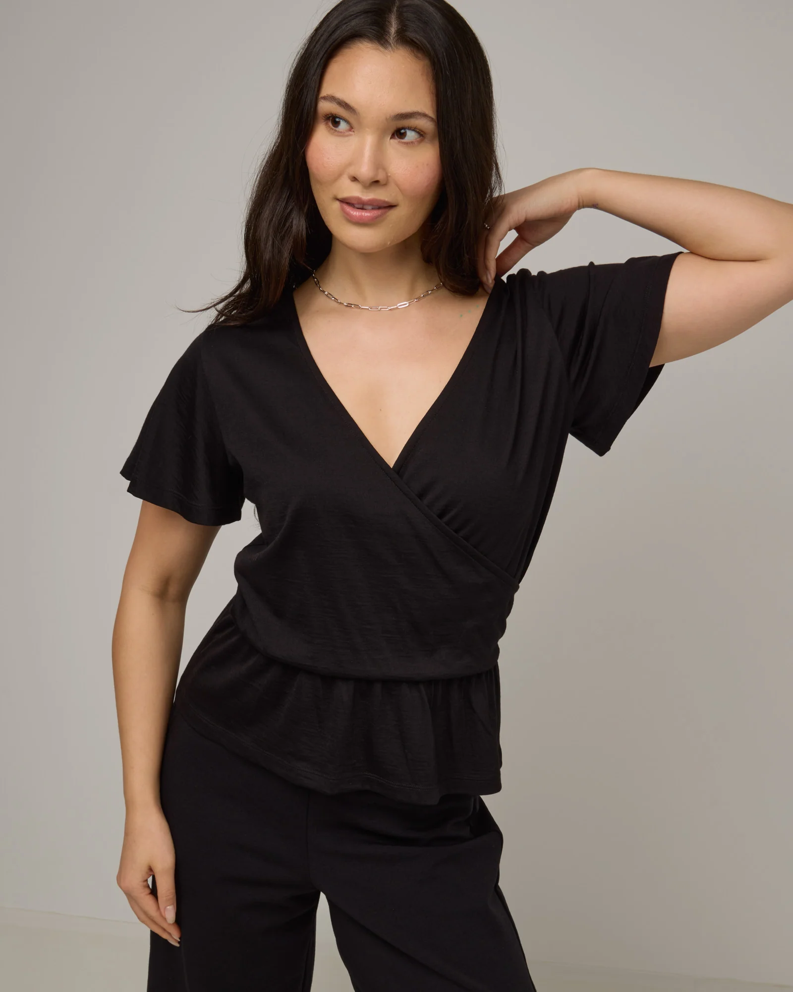 Jeanne Flutter Sleeve Top