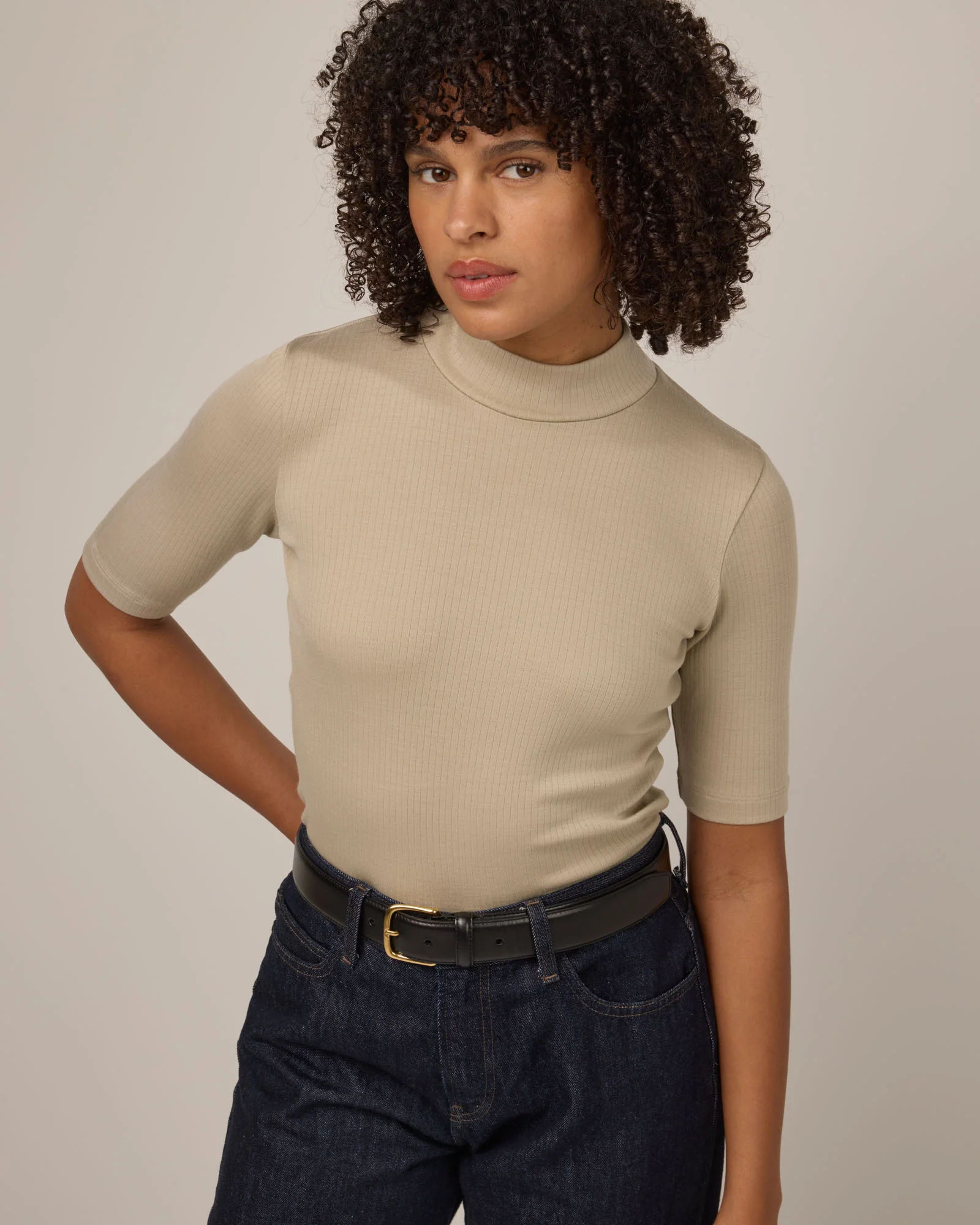 Krystal Mock Neck Top - Image 4