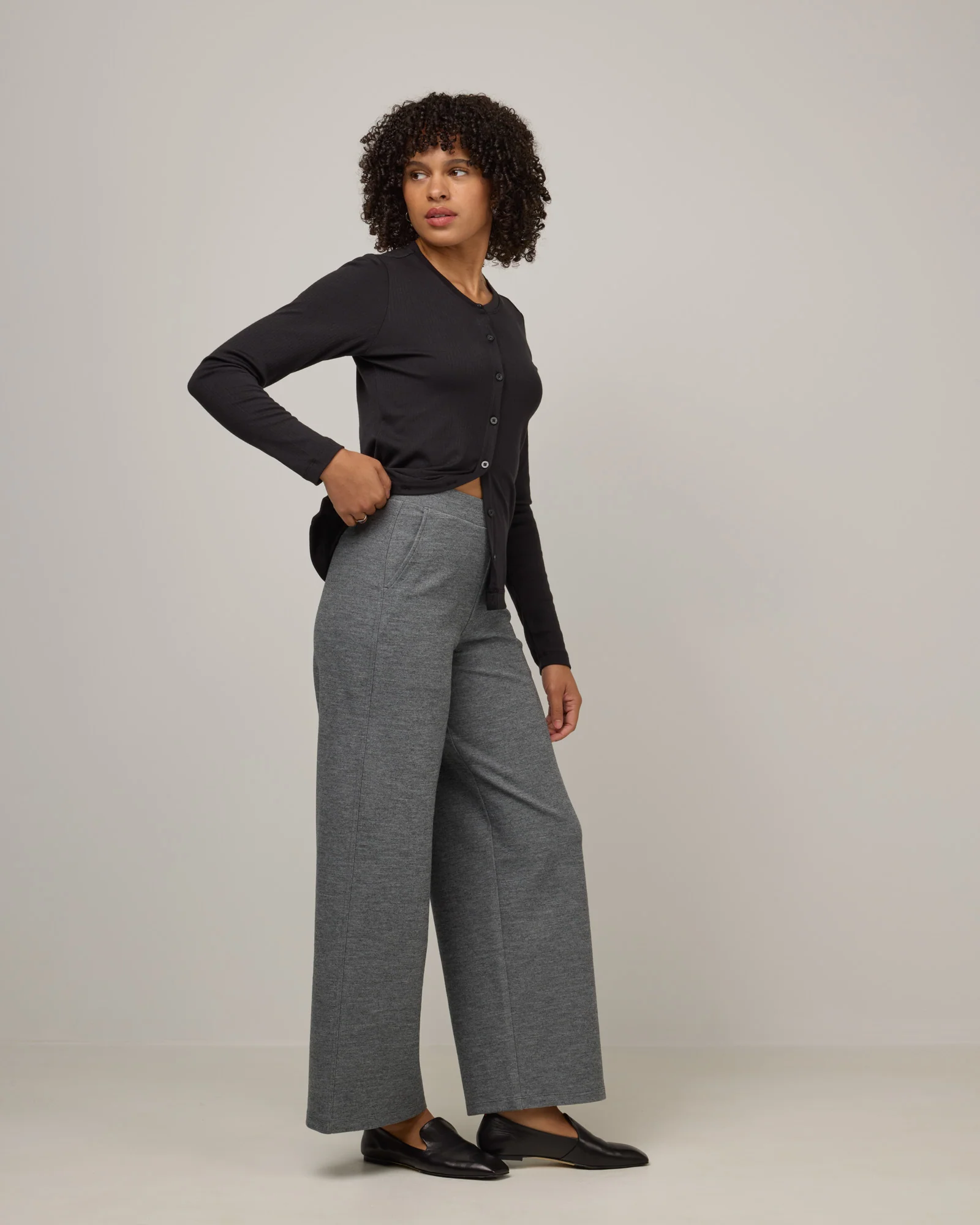 Lane Wide Leg Ponte Pant - Image 3