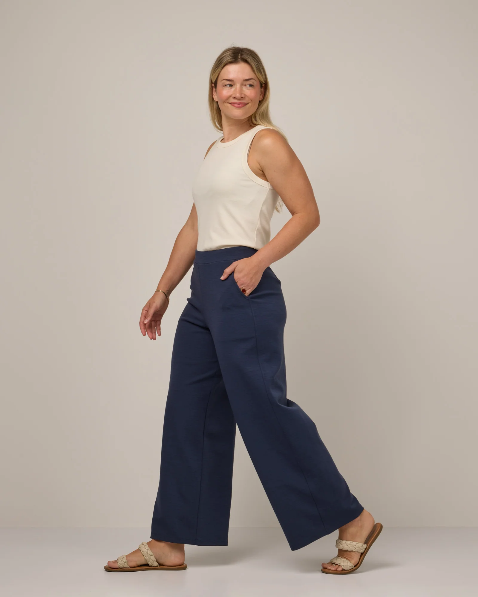 Lane Wide Leg Ponte Pant - Image 3