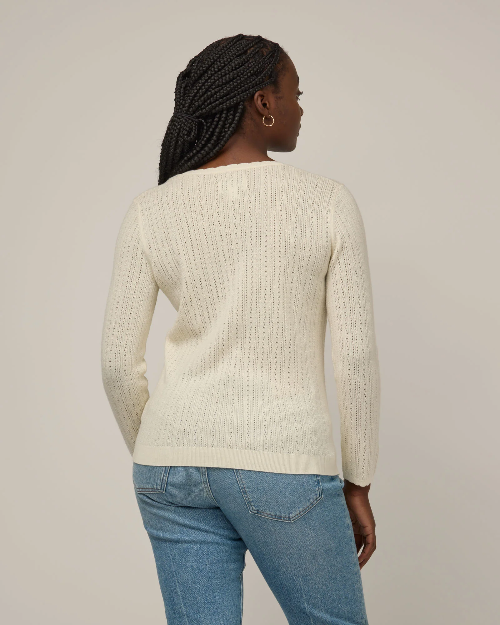 Daisy Pointelle Sweater - Image 3