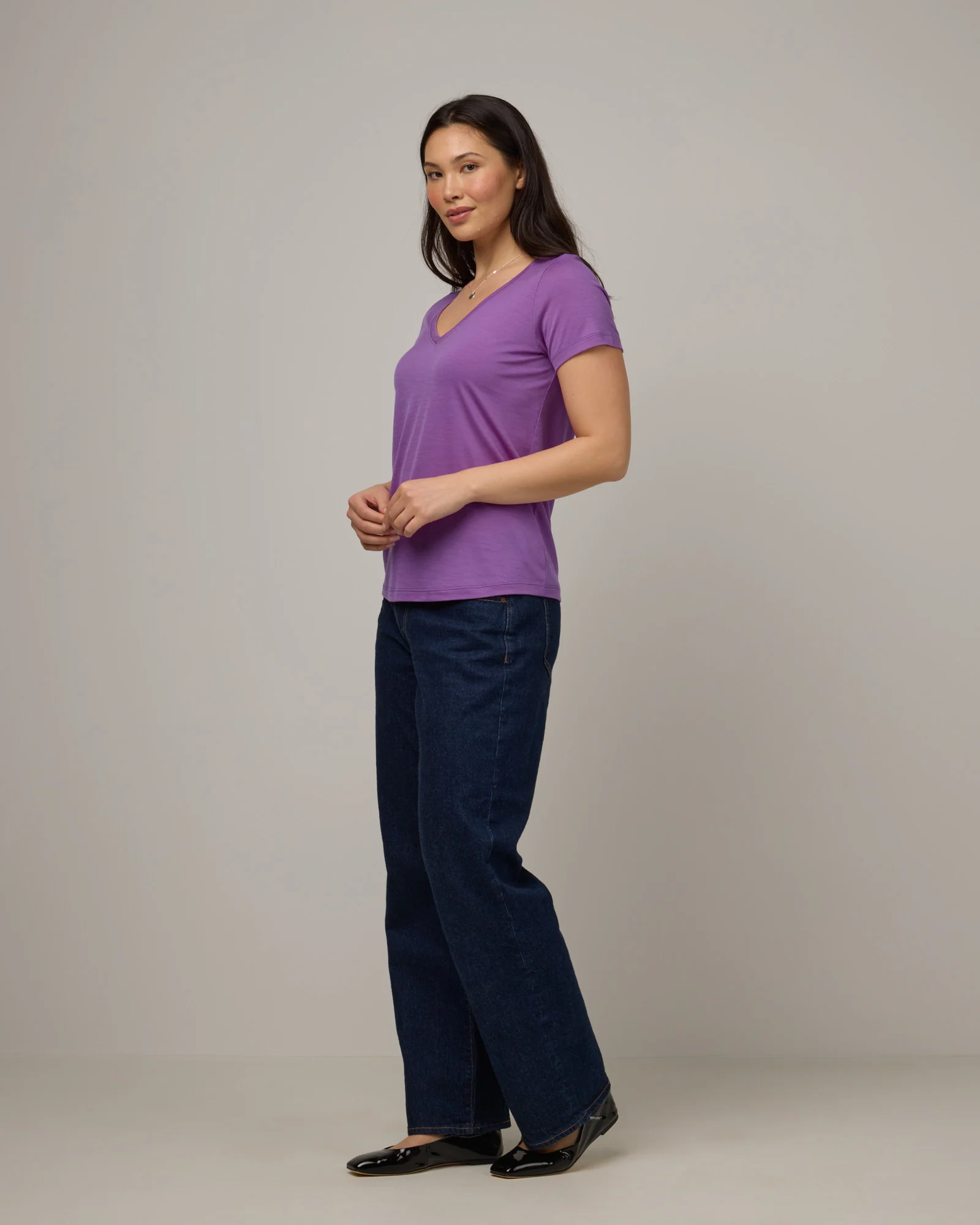 Morgan V-Neck Tee - Image 3