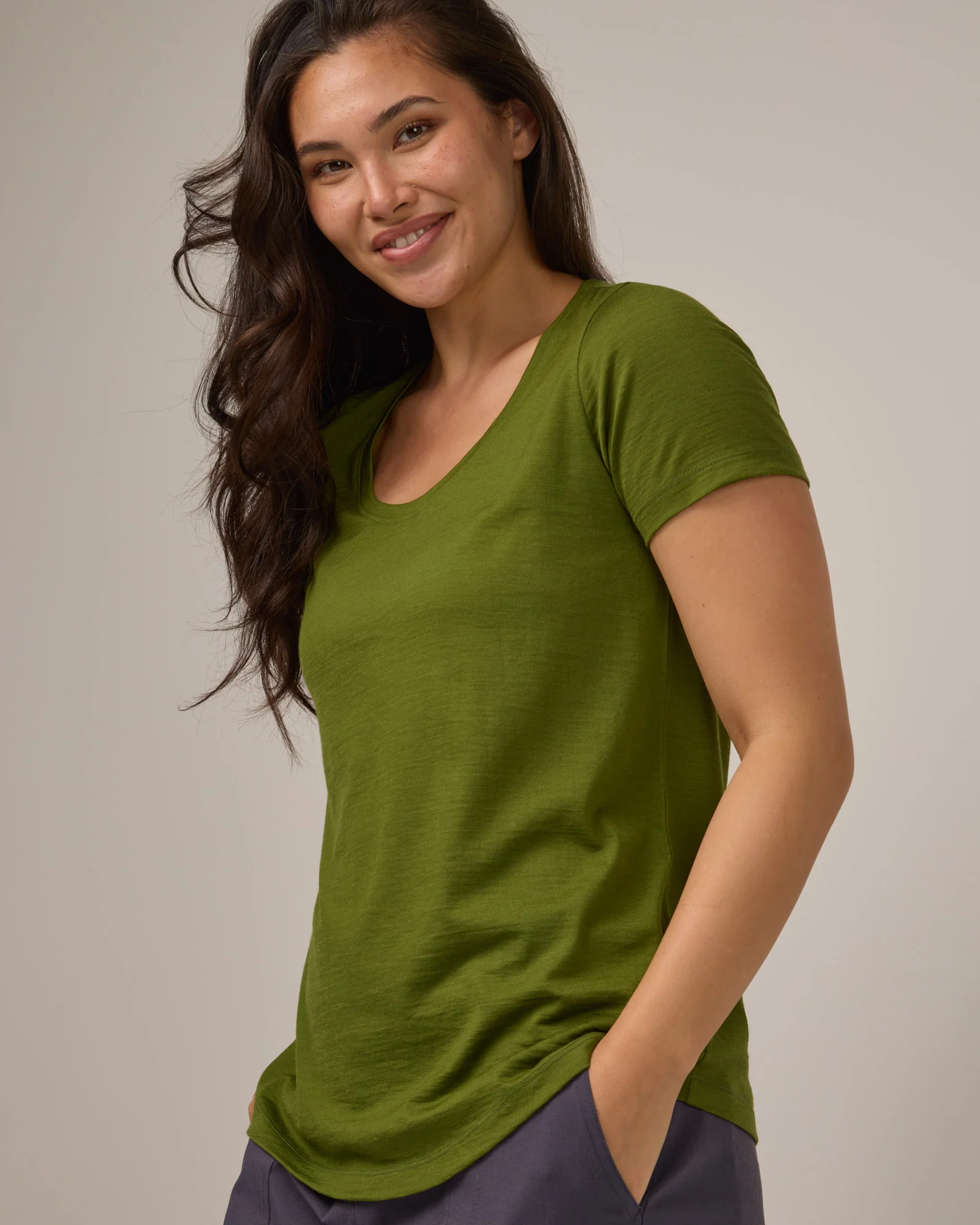 Stella Signature Scoop Neck Tee - Image 4